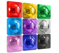 Sensory Color Mirror Set for Seniors, 9 Pack Acrylic Reflection Boards for Elderly Adults, Visual Focus Activity, Hand Eye Coordination Cognitive Engagement