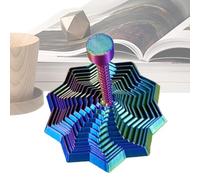 Sensory Fidget Toy 3D Printed Spiral Stars Shapes Retractable, Flexible Stars Toy for Stress Relief and Focus, Desk Accessory for Men Women Boys Girls Youth Students Home Office 4.53x2.76 Inches