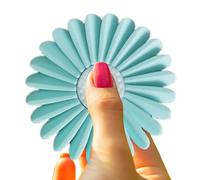 Sensory Fidget Toys, Flower-Shaped Hand Spinners, Multicolored Stress Relief Toy, Easter Egg Filler, Ideal For Kids, Teens, Friends, And Family Fun, Light Blue & White