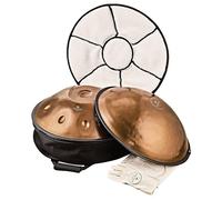 Sensory Handpan Tamburo in acciaio inox, 9 note, 432 Hz, con borsa e coperchio