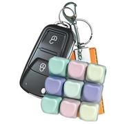 Sensory Keyboard Fidget - Portable Clicker Key, 9 Key Sensory Keychain Tool for Focus, Tactile Switch Module, Desk Accessory Gear with Silent Click, Handheld Stress Reliever for Typing Simulation