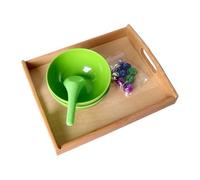 Sensory Learning Toys, Preschool Activity Set, Colorful Bell Scooping, Educational Kids Toy, Home Travel Kindergarten Homeschool Birthday Boys Girls Developmental Play Early Childhood, 25 x 20 x 3 cm
