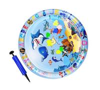 Sensory Play Mat, Inflatable Play Pad, Lightweight Build Rounded Shape Reusable Design Cat-Friendly Foldable Storage, Unbreakable Pet Bed for Summer 11.81x11.81x0.79 Inches