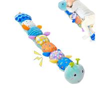 Sensory Plush, 54x11cm Cute Kid-Friendly Teething Doll, Growth Support Plush Caterpillar Teething Toy, Engaging Sensory Tool For Child Parent Home Travel Nursery Crib Bedroom Stroller