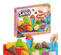 Sensory Sand Play Set, Foldable Sand for Kid, Sensory Toys Learning Playset with Tools, Moldable Sand for Kids with Educational Tools and Molds, Ideal for Creative Learning and Fun for Children Over 3
