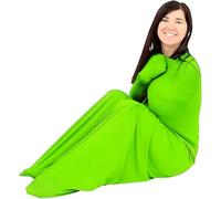 Sensory Sleep Pod The Body Sock per uomini, donne e adolescenti, coperta originale rinfrescante lavabile in lavatrice, indossabile, coperta ponderata alternativa (verde, S/S)