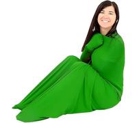 Sensory Sleep Pod The Body Sock per uomini, donne e ragazzi, coperta refrigerante lavabile in lavatrice, indossabile, coperta ponderata alternativa (verde, S/S)