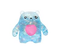 Sensory Squeeze Toy, Bear Design Fidget Game, Clear Stretchy Stress Toy, Soft Gel Hand Grip Item, Charm Tool, for Adults Students Workplace Travel Home Easter Study Play Use