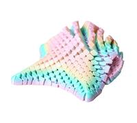 Sensory Star, Portable Pocket Stress Reliever, Tactile Desk Gadget, 3D Print, Articulating Joints Flex Action, Management Aid, Prizes Stuffers, Adults School Travel Home Blue Desktop