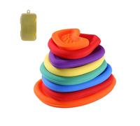 Sensory Stones, Textured Fingertip Toy, Soft Touch Cover, Portable Handheld Set, Sensory Tools for Kids, Ideal for Classroom Concentrate, Travel Play, Indoor Or Outdoor Use