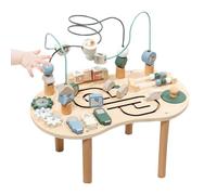 Sensory Table, Wooden Activity Play Table, Wood Desk Toy for Boys’ Weaning & Early Development, Indoor, Outdoor Use, Family, Friends, Birthdays, Christmas, Encourages Creativity, Learning