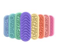 Sensory Toy, After-School Play 8 pezzi Soft, Silicone Fidget Toy Sensory Block for Over 3 Years Old, Pupils, Boys, Girls, Studenti, Home, Stress Relief and Focus Development 1,3 x 0,31 x 3,46 pollici