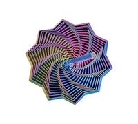 Sensory Toys - Fidget Toys for Kids | Calming Desk Toy Desktop Hexagon with Handle Expanded Adults, Desk, Home, Travel, Study or Work Relaxation, 40g