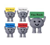Sensory Worry Stone Set, Positive Energy Crystal Decor, Smooth Handheld Stress Reliefs, Inspirational Engraved Pebbles for Birthday Christmas Family Friends, 1,42 x 1,65 pollici