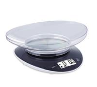 SENSSUN Bilancia Da Cucina Digitale con ciotola da 0,8L 5kg/11 b Nera Bilancia