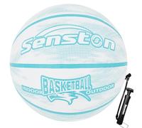 Senston Palla da Basket Taglia 7 con Pompa - Stile Giovanile per Adulti e Adolescenti