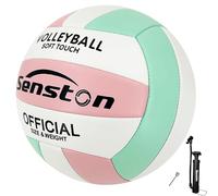 Senston Pallone Pallavolo Taglia 5, Palla Da Pallavolo Per Il Giardino | Tocco Morbido, Resistente, Elastico, Impermeabile, Per Indoor/Outdoors/Beach, Con Pompa
