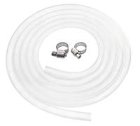 SENSTREE Tubi in silicone per birra e vinificazione domestica, diametro interno 10 mm x diametro esterno 13 mm, 3 m, tubo per uso alimentare ad alta temperatura, tubo flessibile con fascette