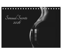 Sensual Secrets (Tischkalender 2026 DIN A5 quer), CALVENDO Monatskalender: Leidenschaftliche Augenblicke in schwarzweiss