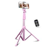 Sensyne Treppiede per telefono da 62 pollici e bastone per selfie, supporto estensibile per telefono cellulare con telecomando wireless e supporto per telefono, compatibile con iPhone Android Phone,