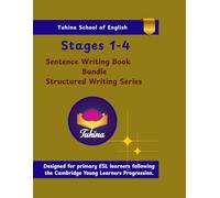 Sentence Writing Book Stages 1-4 Bundle: A step-by-step sentence writing program to help young learners build confidence in English writing through structured daily practice