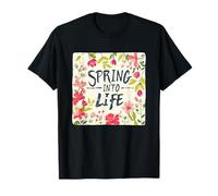 Senti il rinnovamento con questo emblema Spring into Life Maglietta