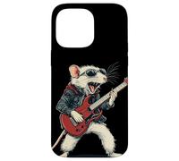 Senti la musica con questo topo bianco a dondolo Custodia per iPhone 14 Pro Max