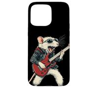 Senti la musica con questo topo bianco a dondolo Custodia per iPhone 15 Pro Max