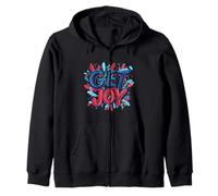 Senti l'allegria con il costume di design Get Joy Saying Felpa con Cappuccio