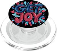 Senti l'allegria con il costume di design Get Joy Saying PopSockets PopGrip per MagSafe