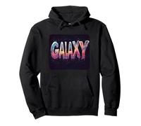 Senti l'energia cosmica con Galaxy Statement Emblem Felpa con Cappuccio