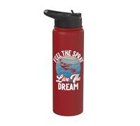 Senti lo Spray vivi lo sci d'acqua da sogno Stainless Steel Insulated Water Bottle