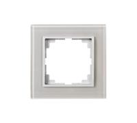 Sentia cornice singola in vetro bianco 1471-62