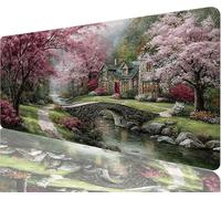 Sentieri Tappetino Mouse xxl 800x400x3mm Tappetino Mouse Gaming Libro Proteggi Scrivania Impermeabile e Antiscivolo Scrivania con Base In Gomma Antiscivolo Decorazioni Natalizie la Stanza N1-1034