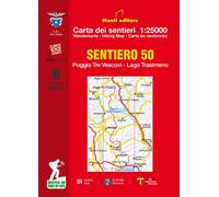Sentiero 50. Poggio tre vescovi. Lago Trasimeno. Carta dei sentie