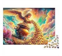Sentiero Celeste 1000 Pezzi Puzzle Per Collezionisti in Cartone Robusto Arte dell'Angelo d'Oro Relax Mentale Gioco Educativo Per Collezionisti Anziani 52x38cm/1000pcs