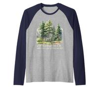 Sentiero Che Prendi John Muir Amante della Natura Escursionista Escursionismo in Maglia con Maniche Raglan