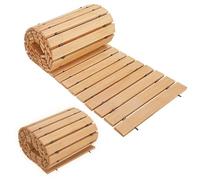 Sentiero da Giardino in Legno, sentieri srotolabili for Esterni for Prato, Patio, Cortile, sentieri Portatili in Legno di Cedro, Kit for sentieri in Legno for Esterni(Log Color)