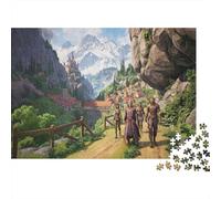 Sentiero degli Avventurieri Jigsaw Puzzle Impossible 1000 Pezzi Decorazione casa Cartone. Giochi Rilassamento E Intelligence Per Adulti E Ragazzi 14+ anni Idea Regalo 70x50cm/1000pcs