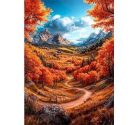 Sentiero del bosco autunnale - Puzzle 150 Pezzi - Puzzle Fai da te 35x25 cm,Intrattenimento Creativo - Puzzle Per Adulti E Tutta La Famiglie