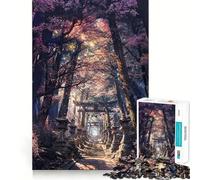 Sentiero del Santuario dei Sakura, Puzzle da 1000 pezzi per adolescenti, Gioco di logica, Divertimento in casa, Bordo premium, Regalo memorabile (50x75cm)