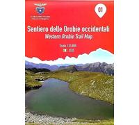 Sentiero delle orobie Occidentali - Western Orobie trail Map - mappa scala 1:25.000