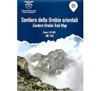 Sentiero delle Orobie Orientali - Eastern Orobie trail map - mappa scala 1:25.000