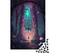 Sentiero forestale magico Bundle Di Puzzle Da 1000 Pezzi Per Amanti, Carta Riciclata, Decorazione Murale, Regalo Di Festa, Gioco Cerebrale 52x38cm/1000pcs