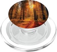 Sentiero forestale nella stagione autunnale autunnale PopSockets PopGrip per MagSafe
