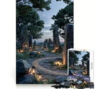 Sentiero mistico di pietra al crepuscolo Puzzle da 1000 pezzi per adolescenti Gioco di intelletto Tempo di condivisione Taglio di qualità Regalo memorabile (38x26cm)