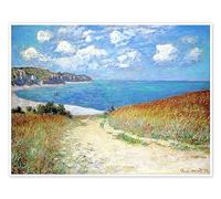 Sentiero nel grano a Pourville Poster di Claude Monet 70 x 50 cm Turchese Quadri Decorazione per pareti
