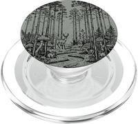 Sentiero nella foresta Matteo 28 20 Versi Bibbia Cristiana Vintage PopSockets PopGrip per MagSafe