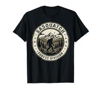 Sentiero Selvaggio della Divisione forestale di Bigfoot Sasquatch Maglietta