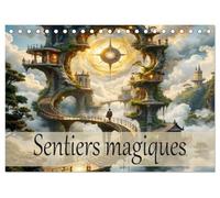 Sentiers magiques (Calendrier de bureau 2026 DIN A5 vertical), CALVENDO calendrier mensuel: Un voyage annuel à travers un monde magique et surréaliste.